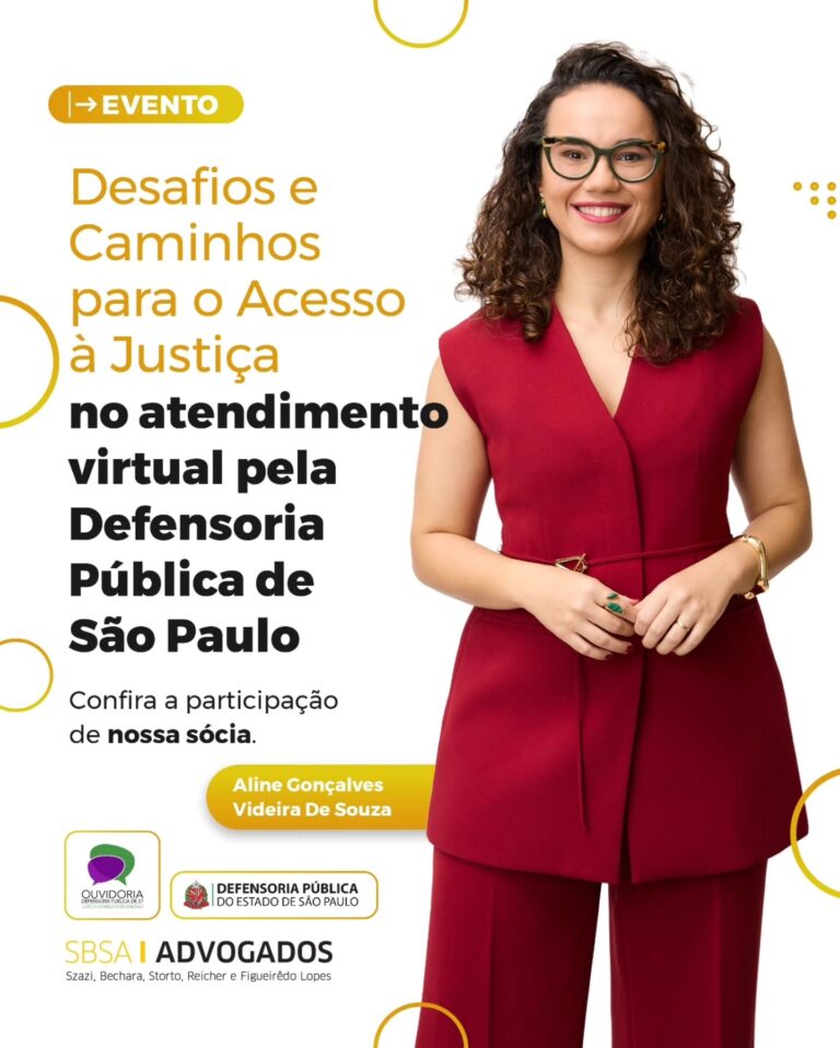 #paratodosverem Fundo branco com círculos amarelos. Em primeiro plano e à direita, foto colorida de Aline.